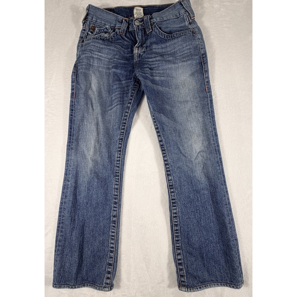 True Religion Jeans Men's Sz 30 Billy Bootcut Denim Medium Wash Blue Made In USA